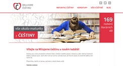 Desktop Screenshot of milujemecestinu.cz